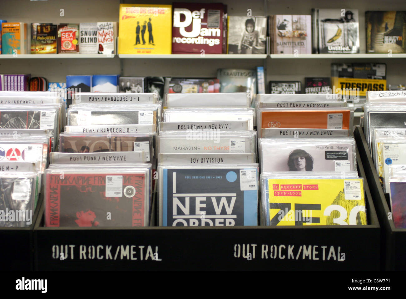 Rough Trade Osten Musikspeicher, East London Stockfoto