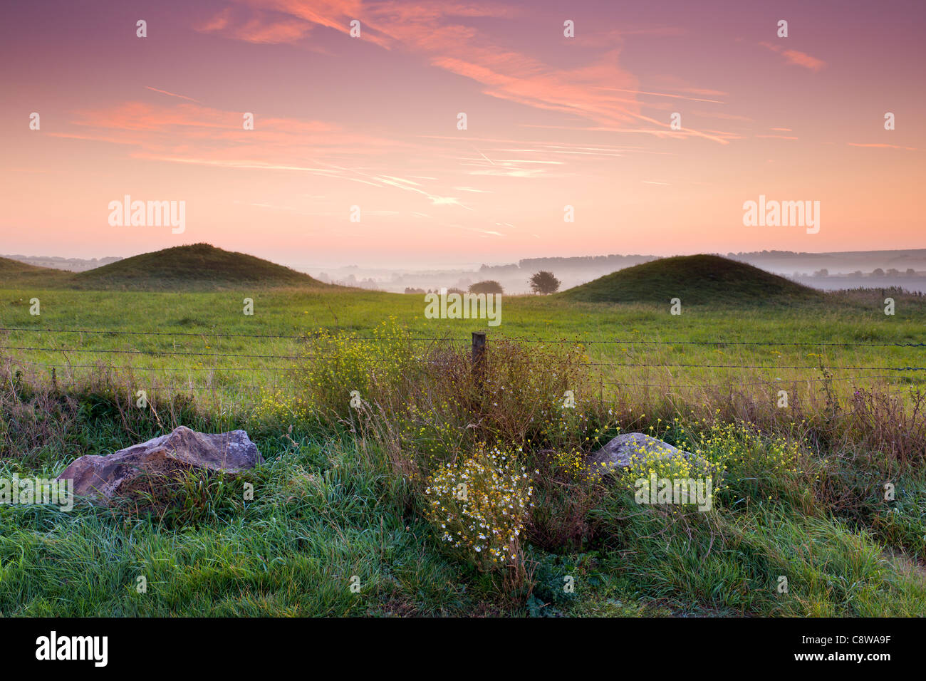 Overton Hill, Wiltshire - England Stockfoto