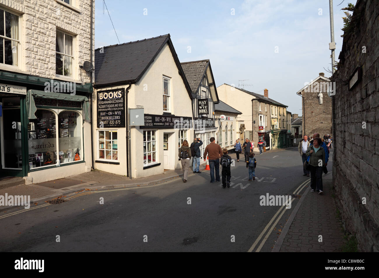 Buch-Verkäufer-Hay on Wye Powys, Wales UK Stockfoto