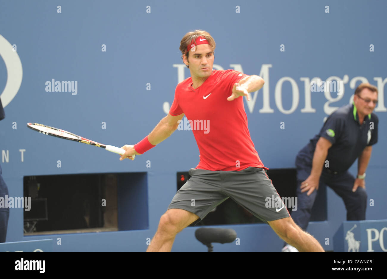 Roger Federer in Anwesenheit US OPEN 2011 Tennis Championship - SAT USTA Billie Jean King National Tennis Center Flushing, NY Stockfoto