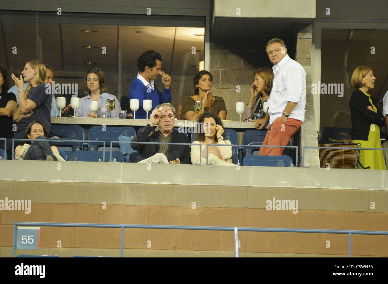 Tommy Lee Jones in Anwesenheit US OPEN 2011 Tennis Championship - SAT USTA Billie Jean King National Tennis Center Flushing, NY Stockfoto