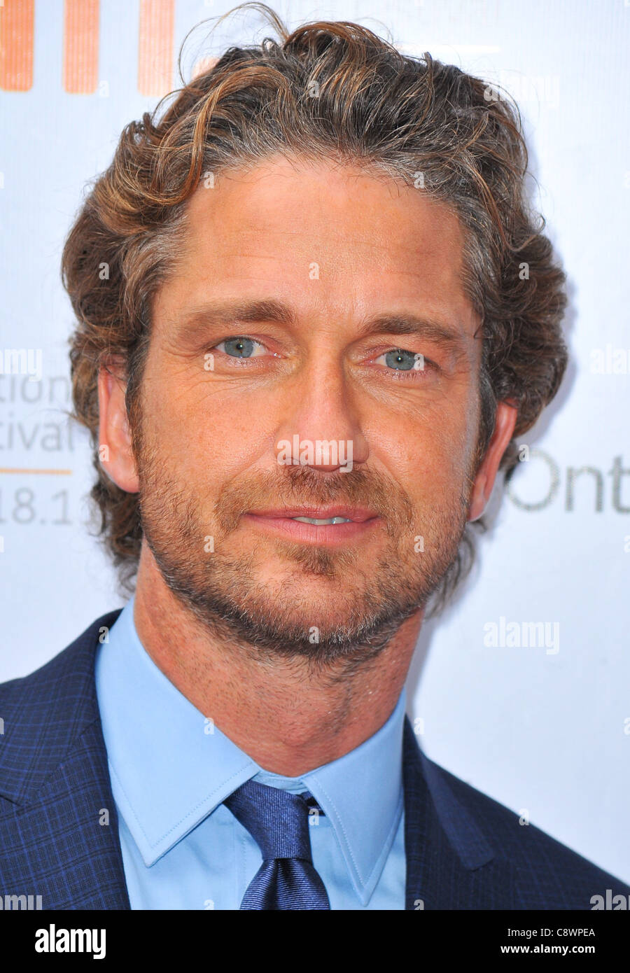 Gerard Butler Ankünfte MACHINE GUN PREACHER Premiere AtToronto International Film Festival Roy Thomson Hall Toronto ON Stockfoto