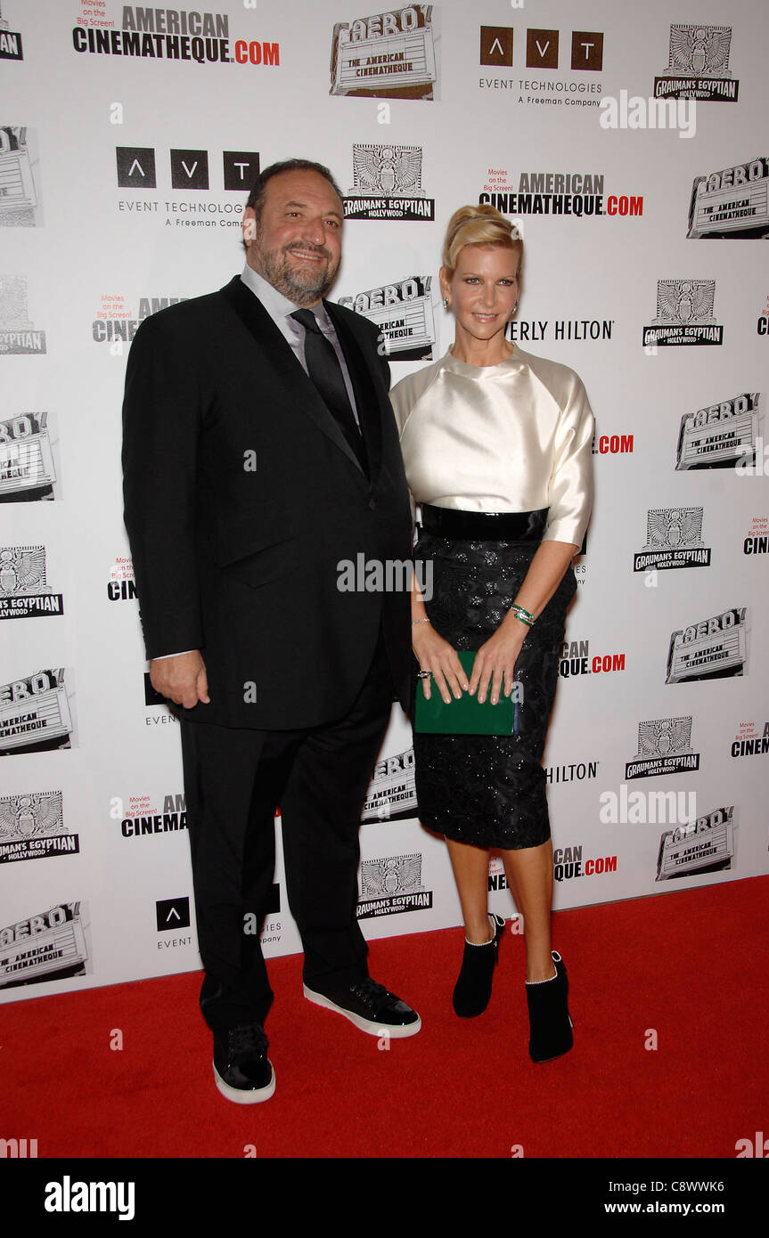 Joel Silver, Karyn Fields in Anwesenheit für 25. American Cinematheque Award für Robert Downey Jr., Beverly Hilton Hotel, Los Stockfoto