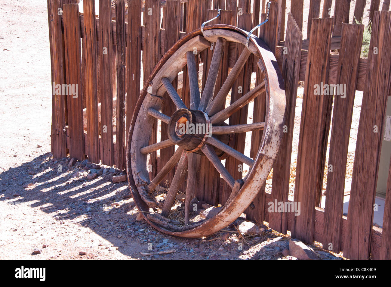 Holzrad Stockfoto