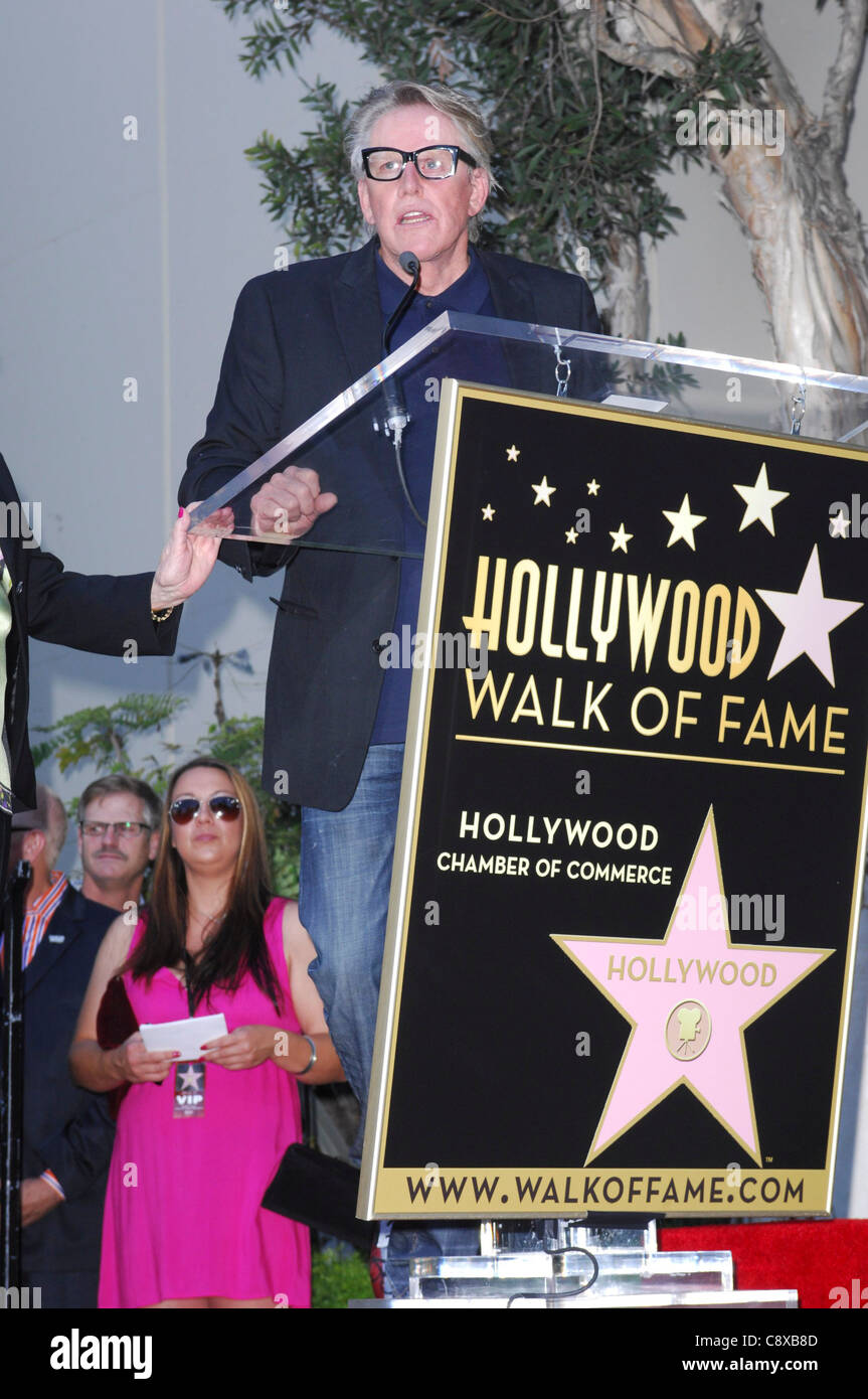 Gary Busey bei der Induktion Zeremonie für Stern auf Hollywood Walk von Fame Zeremonie für Buddy Holly, Veranstaltungsort:, Los Angeles, CA Stockfoto