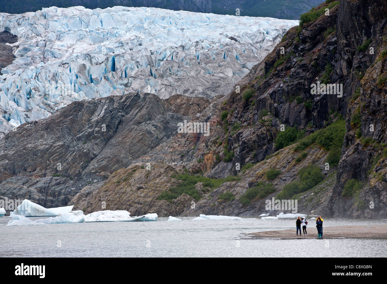 Mendenhall Gletscher. Juneau. Alaska. USA Stockfoto