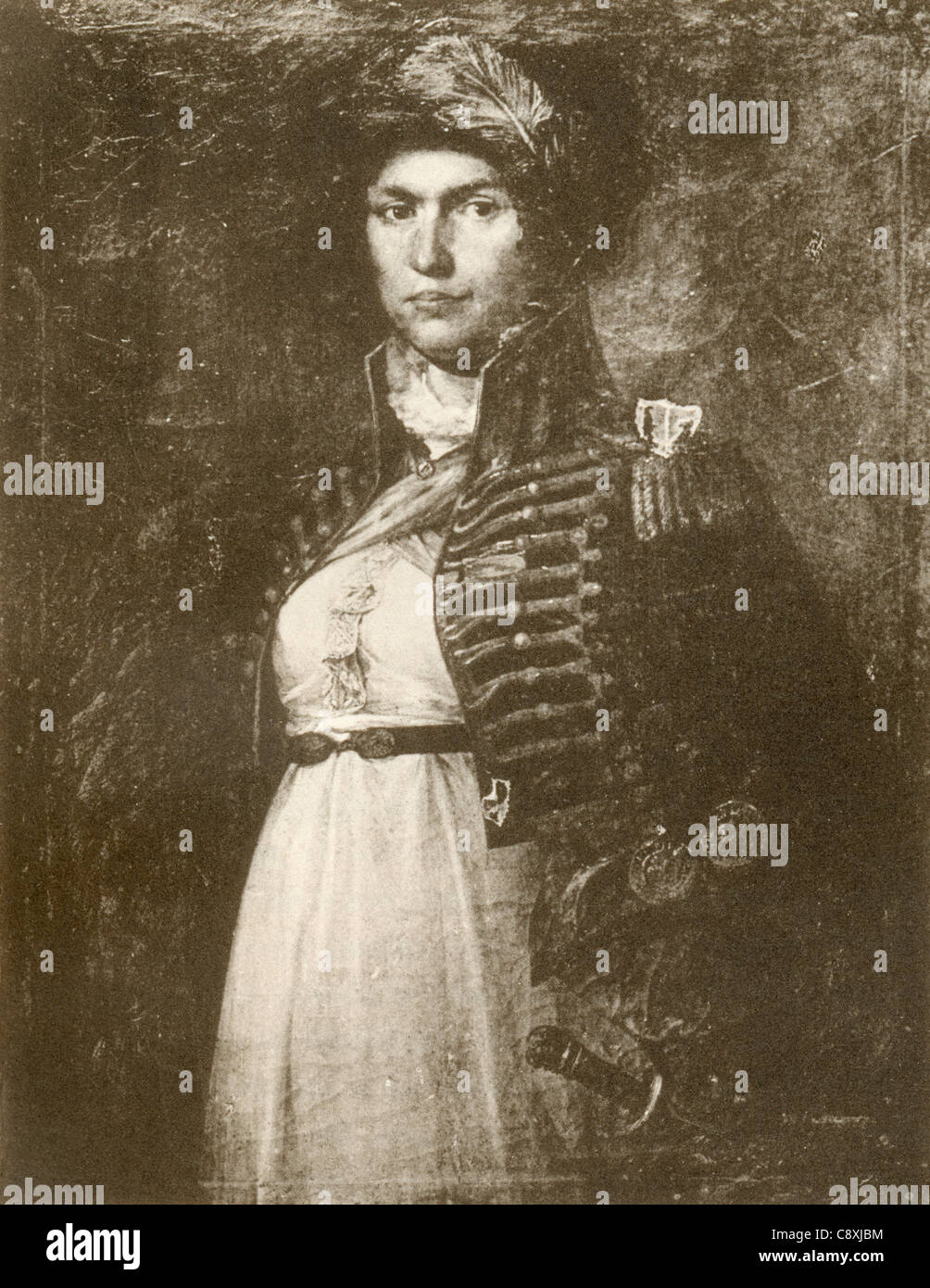 Agustina Raimunda María Saragossa i Domènech, aka Agustina de Aragón, 1786 - 1857. Spanisch Heldin in Belagerung von Saragossa, 1808. Stockfoto