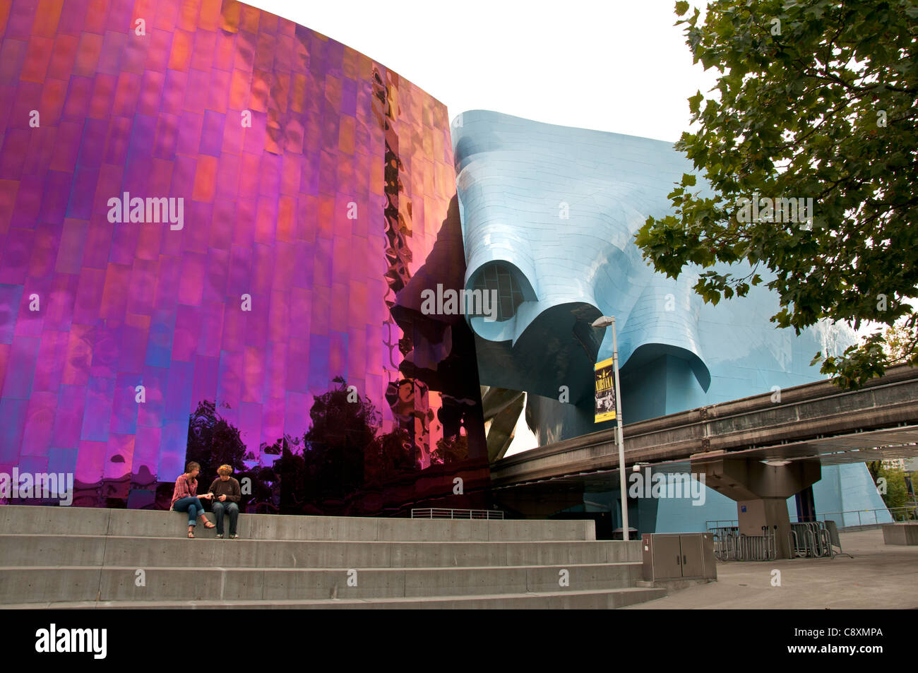 Erleben Sie Musik-Projekt von Frank Gehry Seattle Washington USA Stockfoto