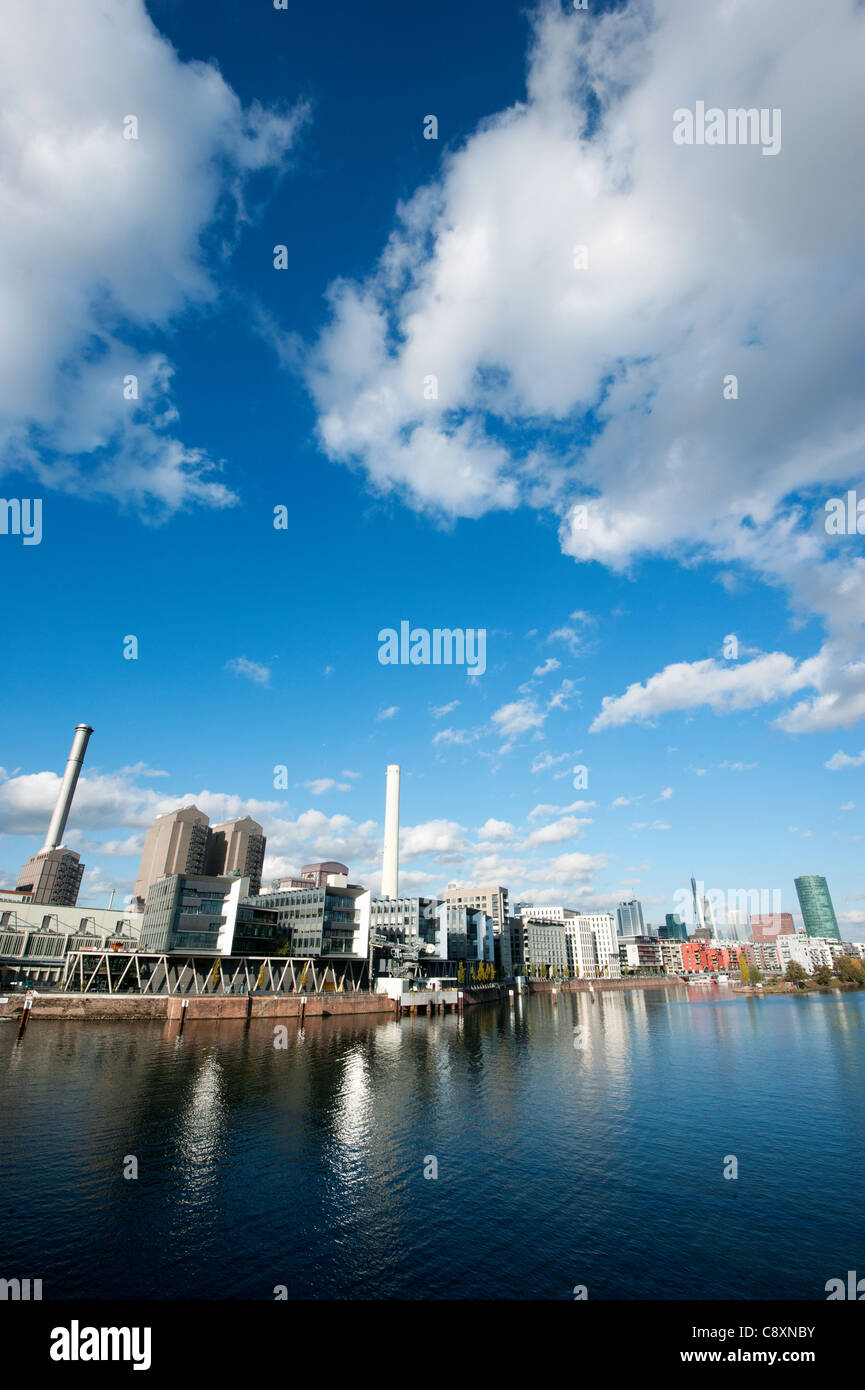 Port, Mains, Frankfurt am Main, Deutschland. Stockfoto