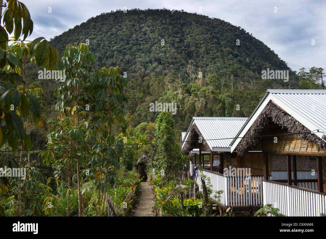 Magic Mountain Lodge Paiya Papua Neu-Guinea Stockfoto