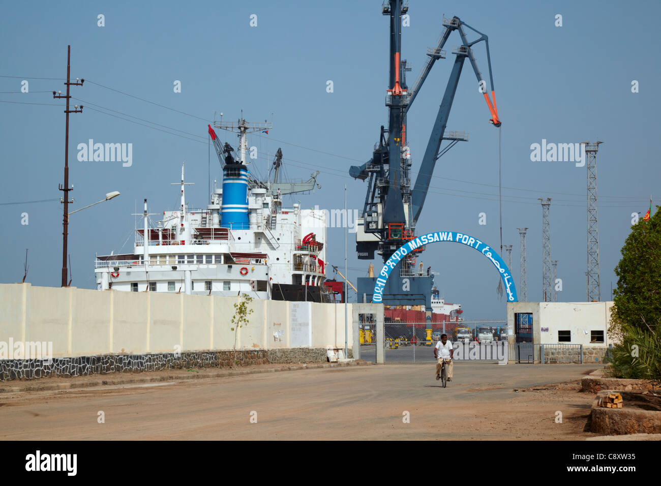 Massawa Port, Eritrea, Afrika Stockfoto