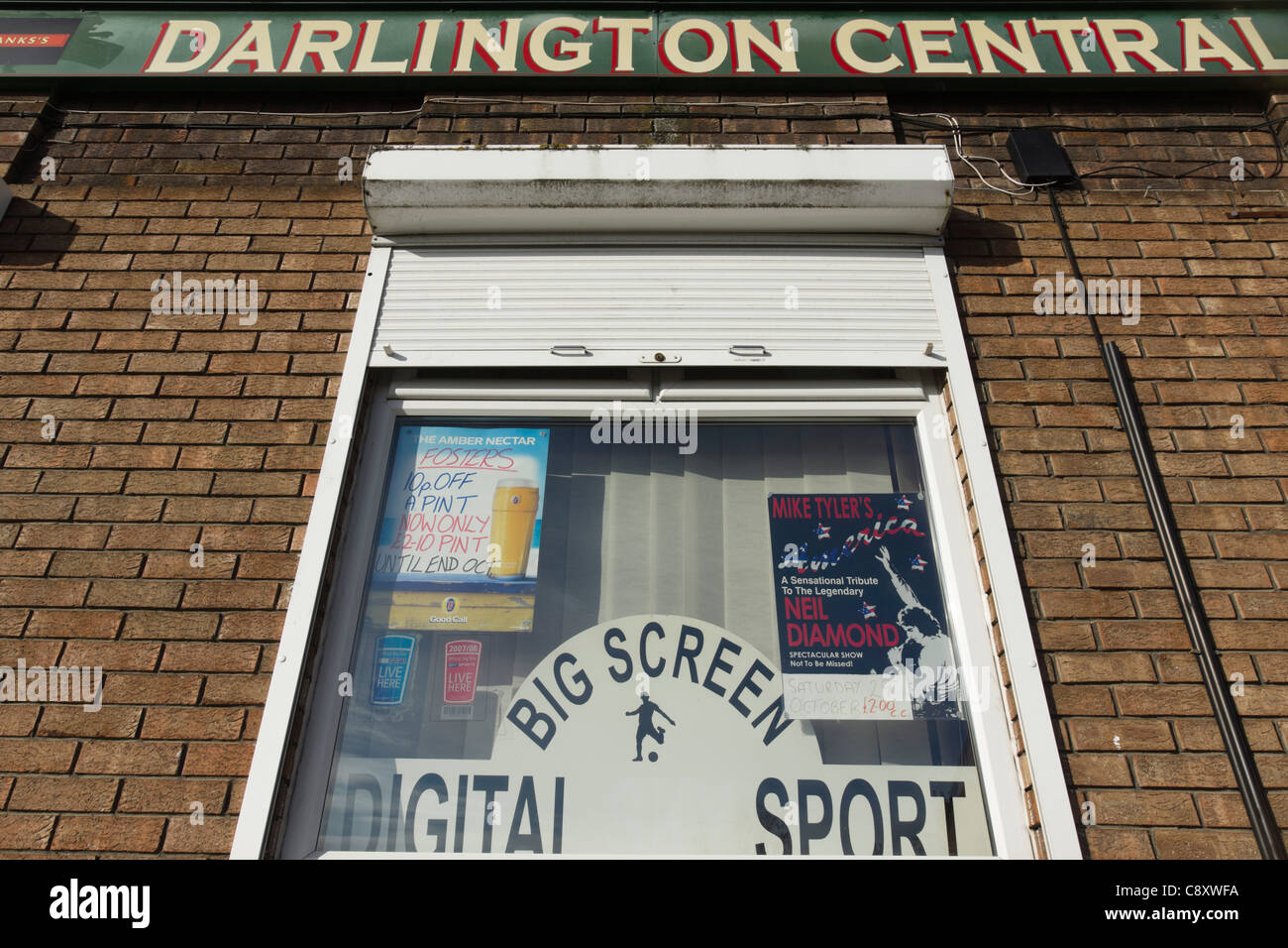 Darlington, Nordost-England: Darlington zentrale Arbeiten Mens' Club Stockfoto