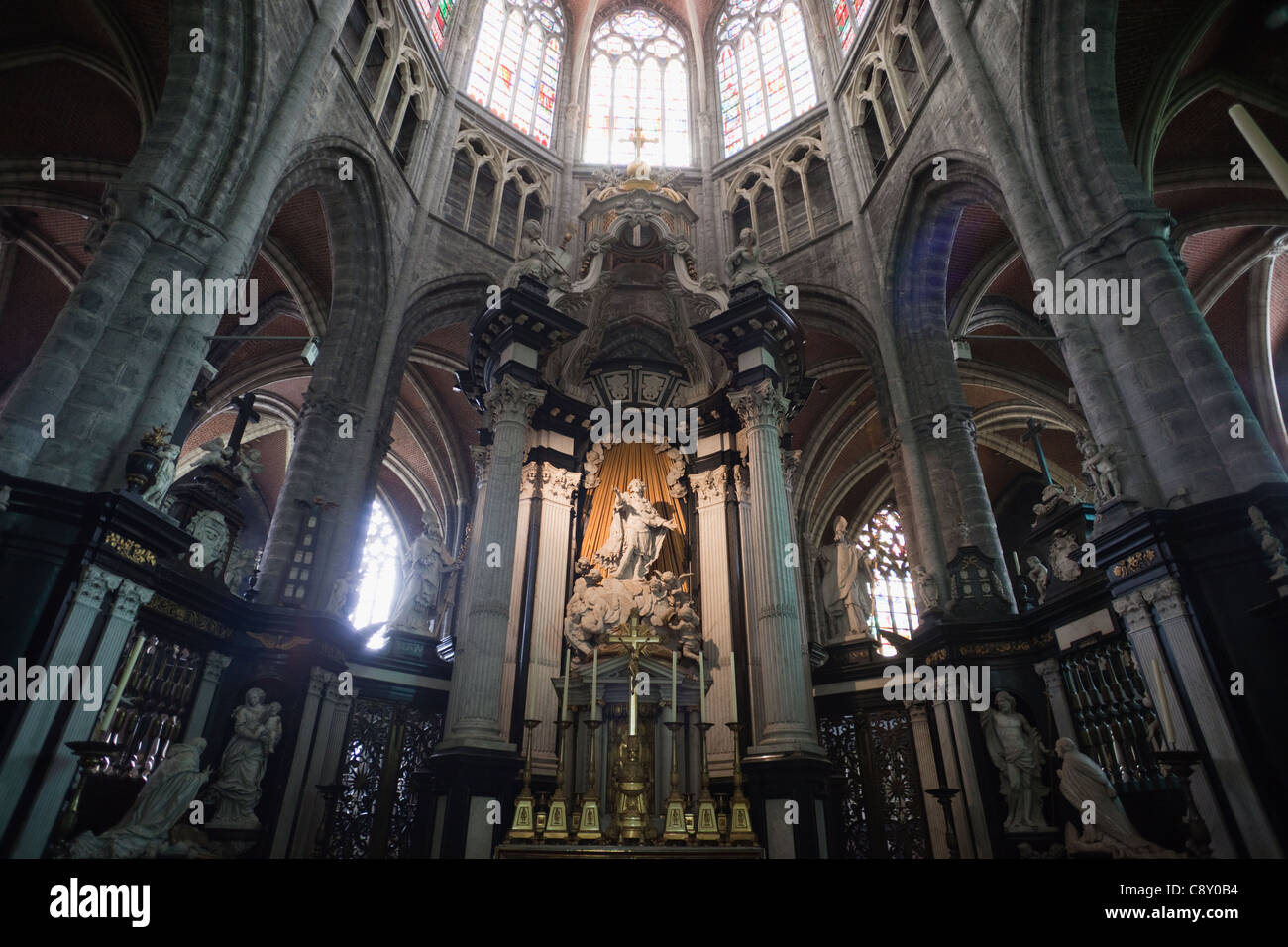 Belgien, Gent, Bavo Kathedrale, dem Hochaltar Stockfoto