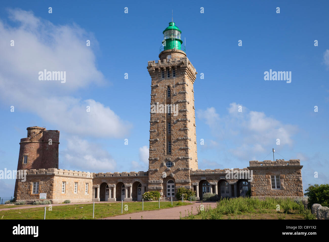 Frankreich, Bretagne, Côtes-d ' Armor, Cap Frehel, der Leuchtturm Stockfoto