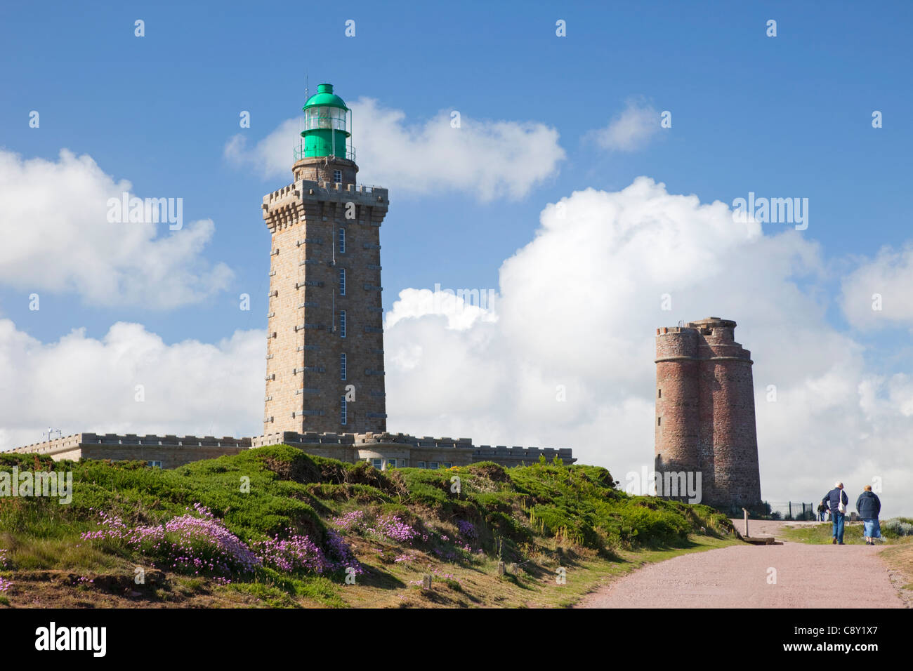 Frankreich, Bretagne, Côtes-d ' Armor, Cap Frehel, der Leuchtturm Stockfoto