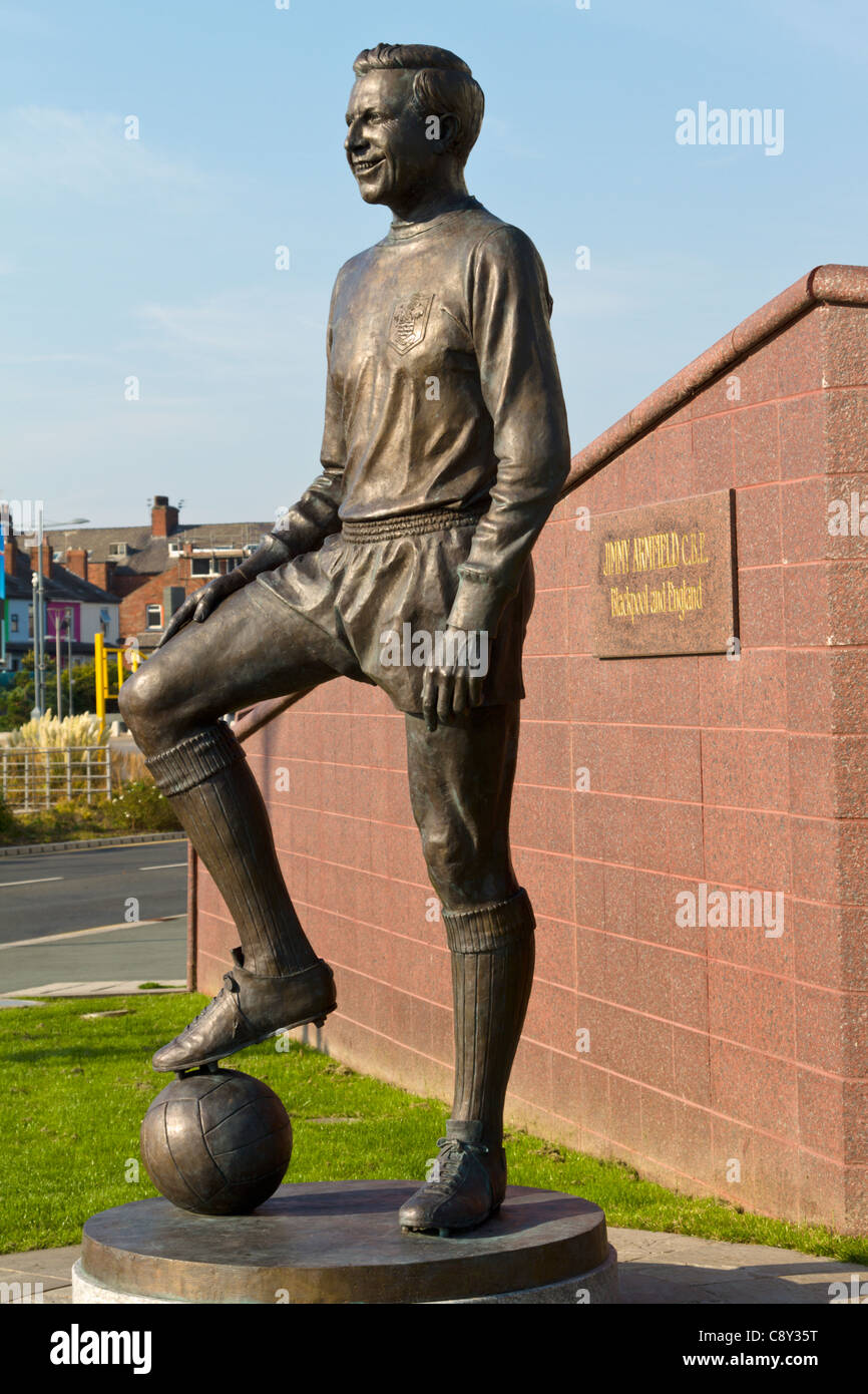 Statue von Jimmy Armfield, Blackpool Football club Stockfoto