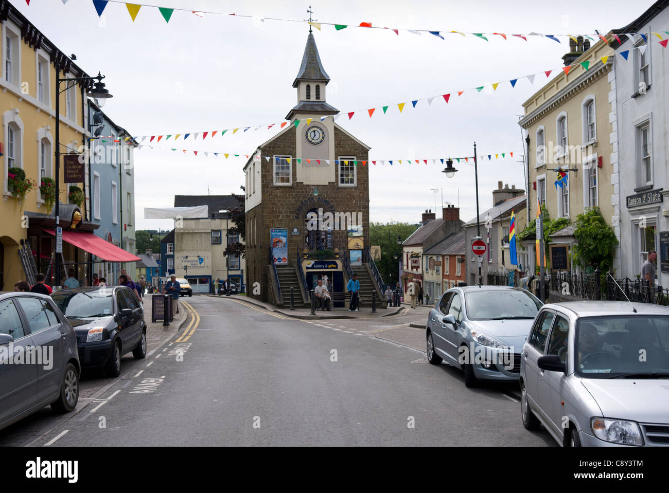 Narberth Rathaus und Museum, Pembrokeshire, Wales Stockfoto