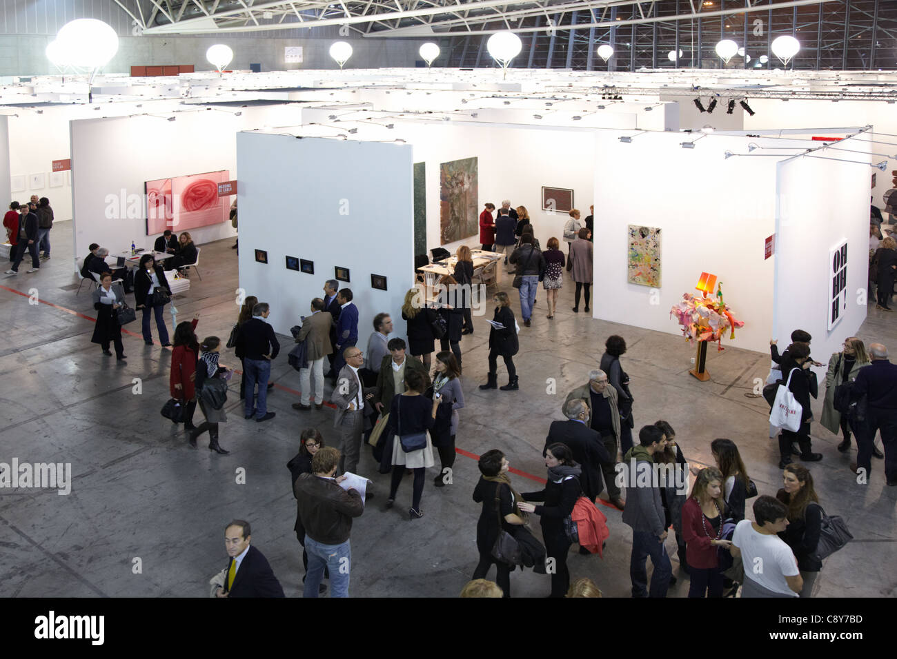 Artissima, Turin 2011, internationale Messe für zeitgenössische Kunst Stockfoto