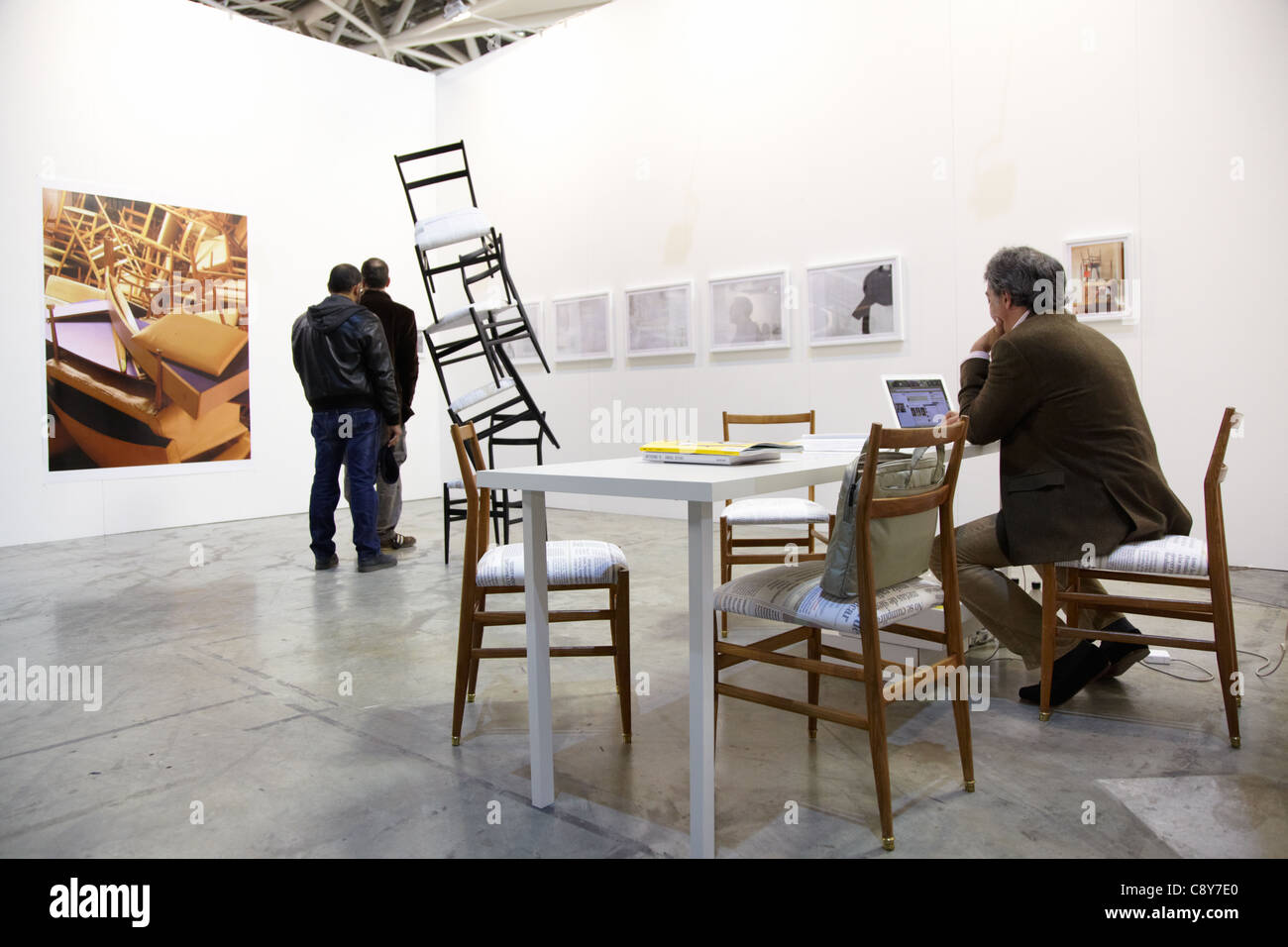 Artissima, Turin 2011, internationale Messe für zeitgenössische Kunst Stockfoto