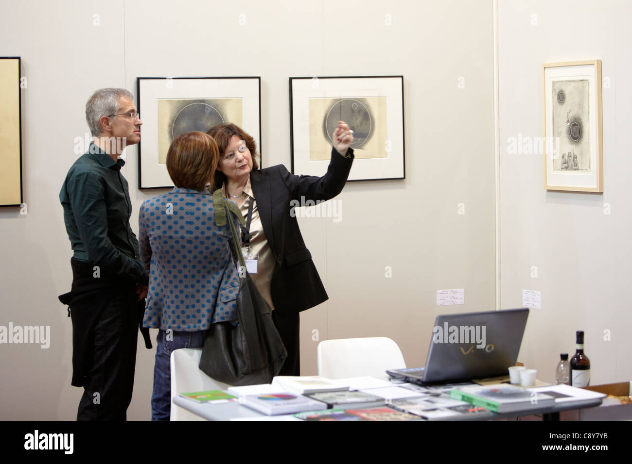 Artissima, Turin 2011, internationale Messe für zeitgenössische Kunst Stockfoto