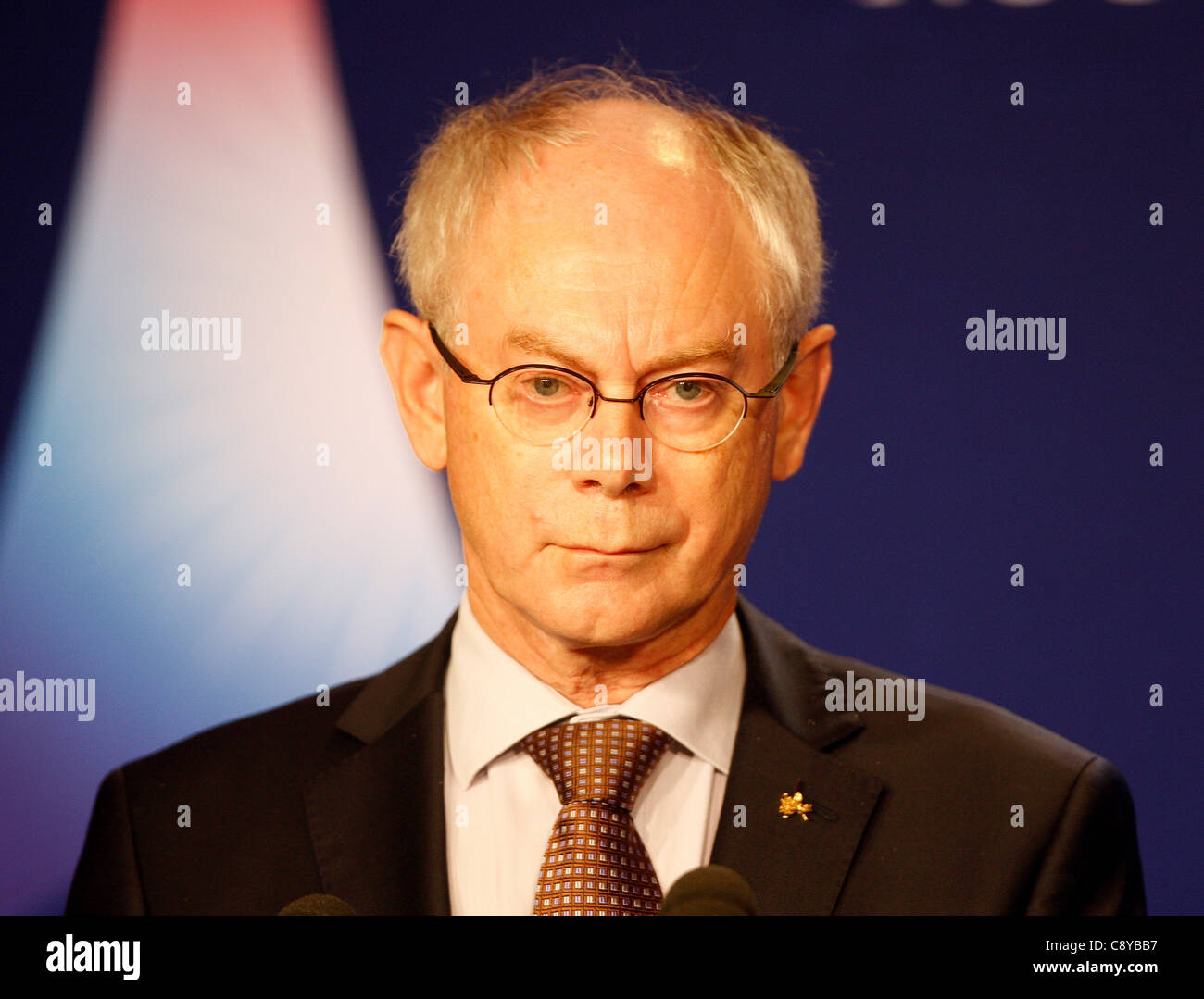 HERMAN VAN ROMPUY Präsident der europäischen Länder 4. November 2011 PALAIS DE FESTIVAL CANNES Frankreich Stockfoto