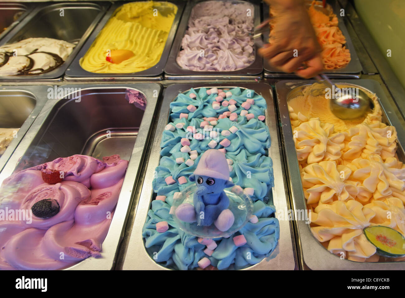Plaza de Reina, Eis, Valencia, Spanien Stockfotografie Alamy
