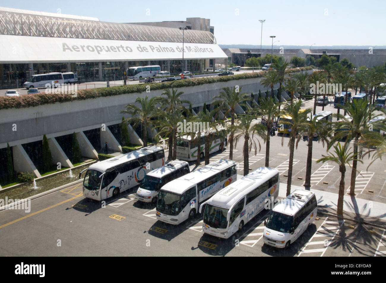 Flughafen Palma De Mallorca-Außenansicht Stockfoto