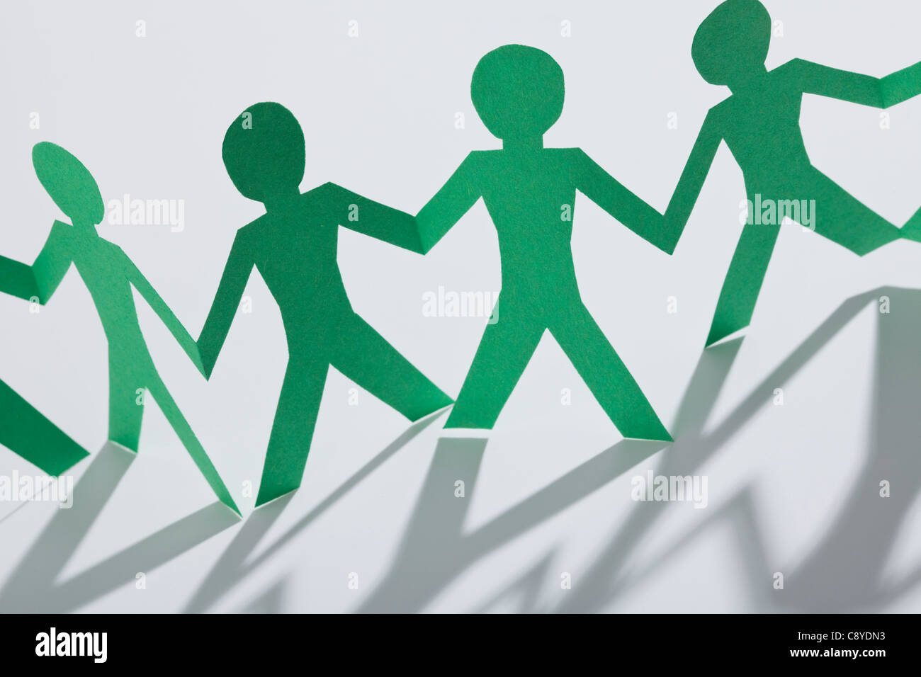 Grünbuch-Figuren, Studio gedreht Stockfoto