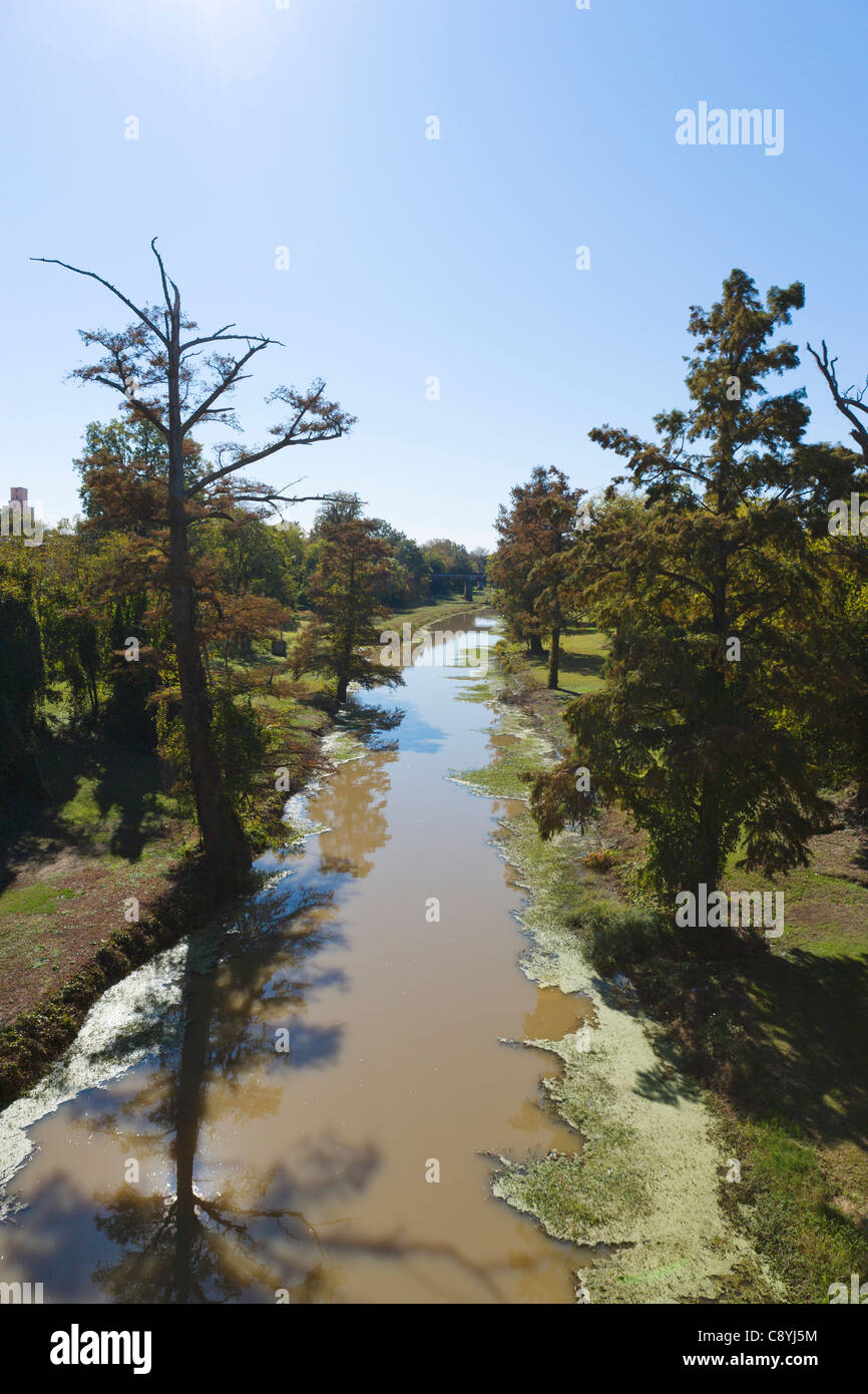 Die Sonnenblume-Fluss von 2nd Street Bridge, Clarksdale, Mississippi, Vereinigte Staaten Stockfoto