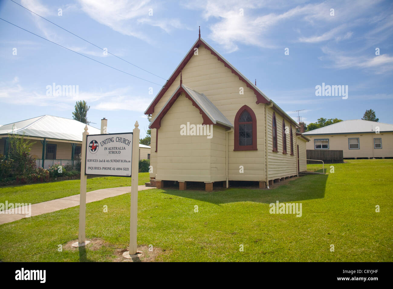Dorf getrennt Wetterschenkel Kirche in regionalen new South Wales, Australien Stockfoto