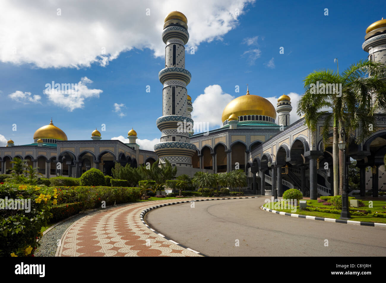 Masjid Jame Asr Hassanal Bolkiah, Bandar Seri Begawan, Brunei Stockfoto