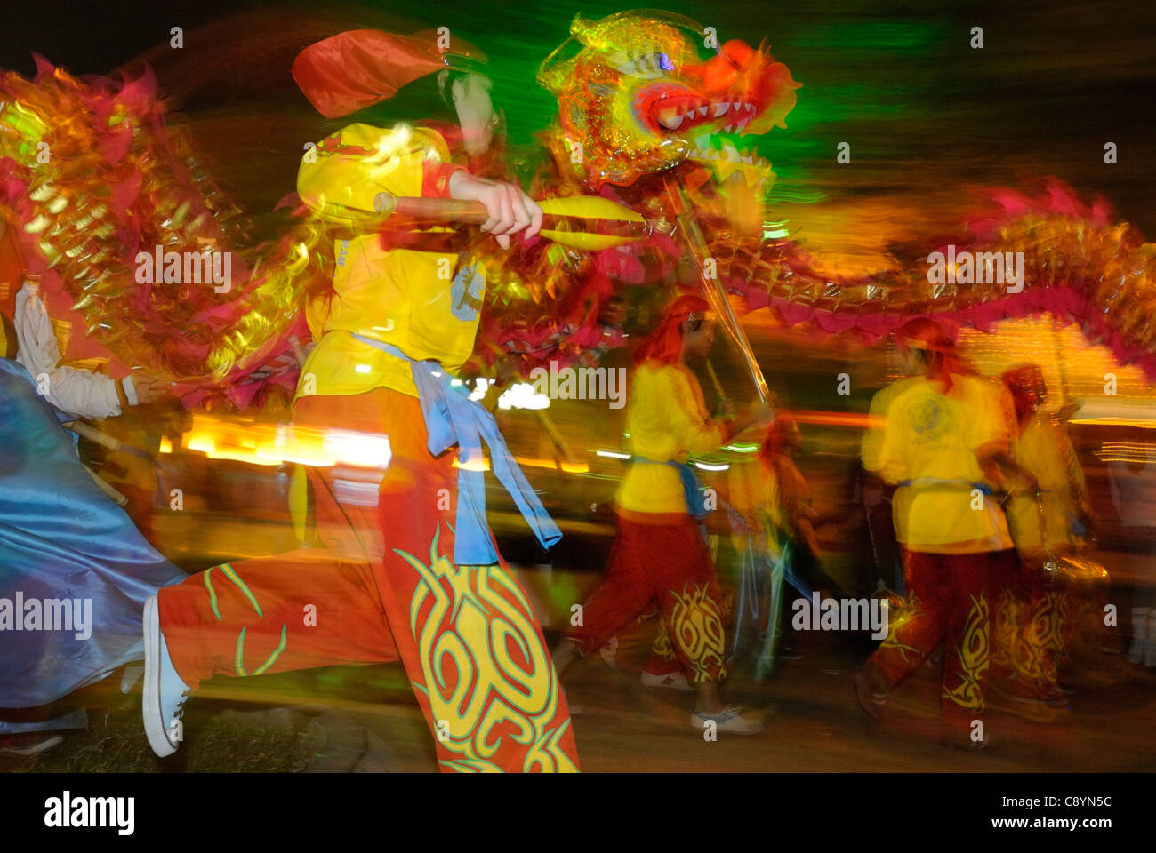Asien, Vietnam, Hanoi. Hanoi Altstadt. Tet. Festival des ersten Tages oder Tet Nguyen Dan... Stockfoto