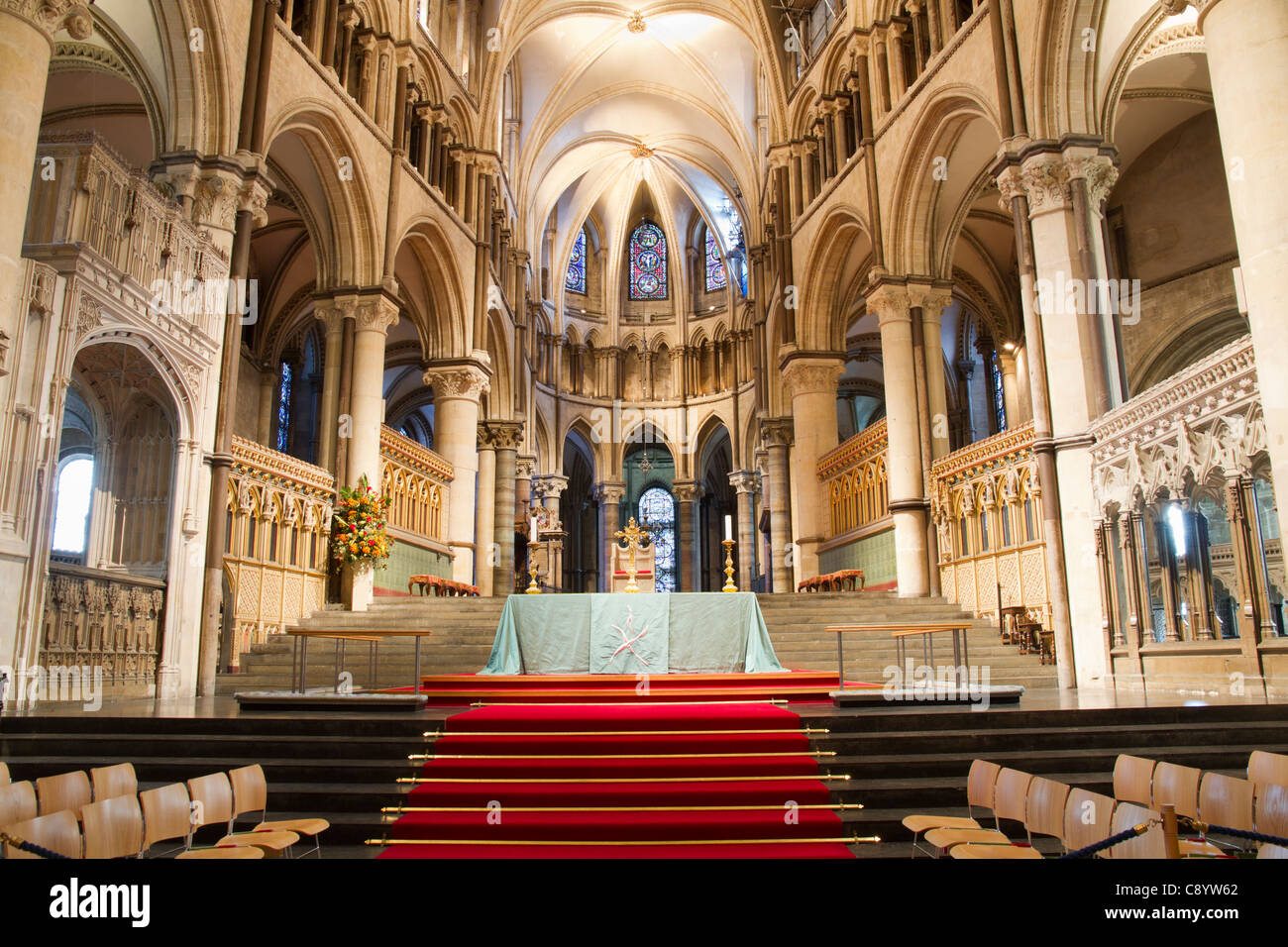 Der Chor der Kathedrale von Canterbury Stockfoto