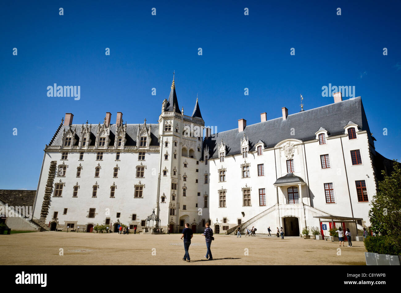 Schloss der Herzöge der Bretagne Nantes Frankreich Stockfoto