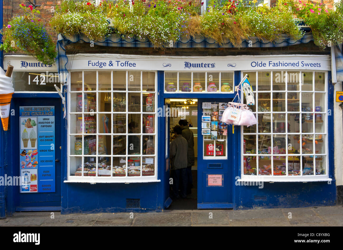 Jäger Ye Olde Sweet Shoppe Whitby Stockfoto