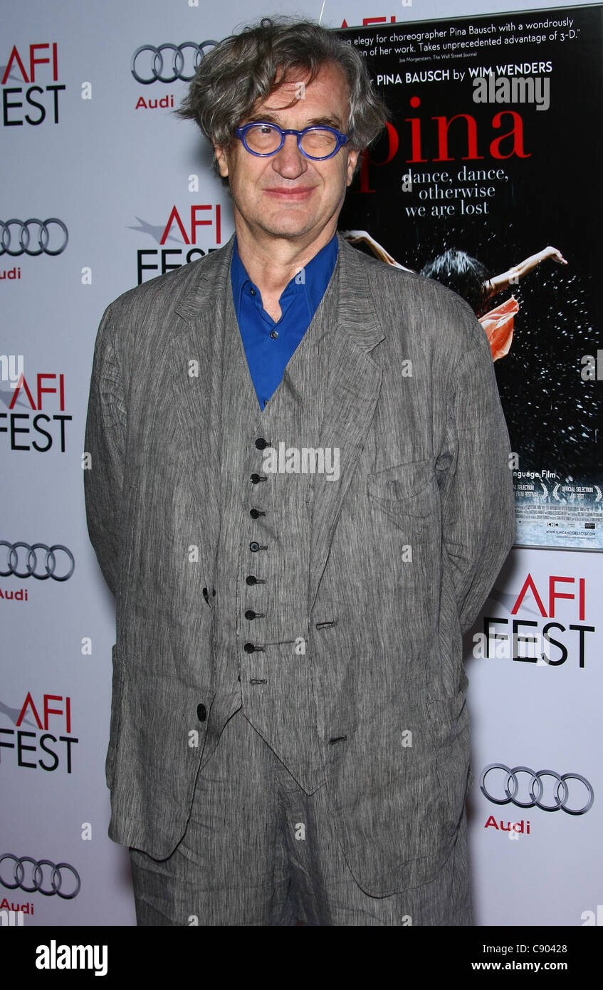 WIM WENDERS PINA. 2011 AFI FEST SPECIAL SCREENING HOLLYWOOD LOS ANGELES Kalifornien USA 5. November 2011 Stockfoto