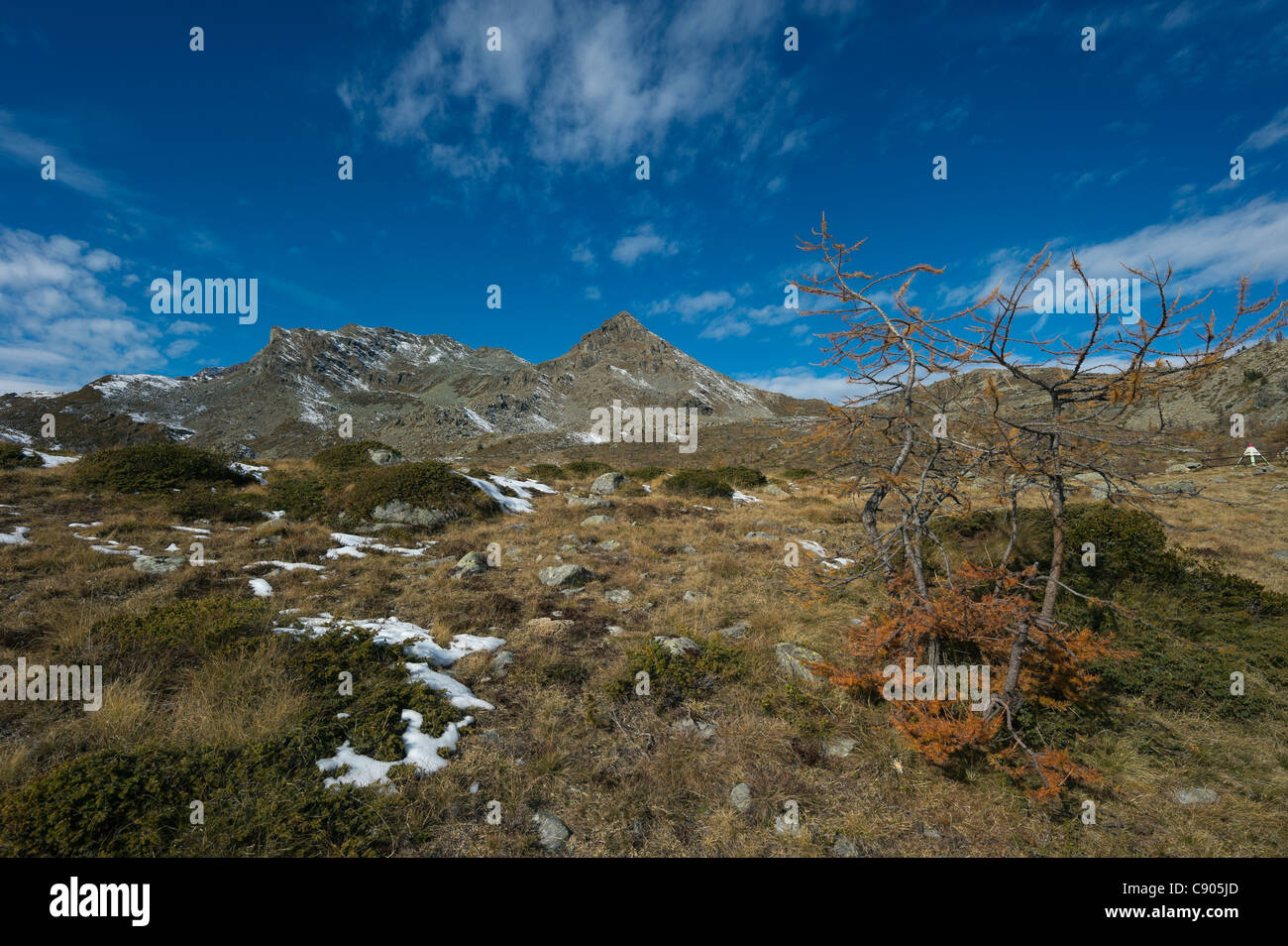 Italien, Aosta-Tal, Monte Avic Regionalpark, Berglandschaft Stockfoto