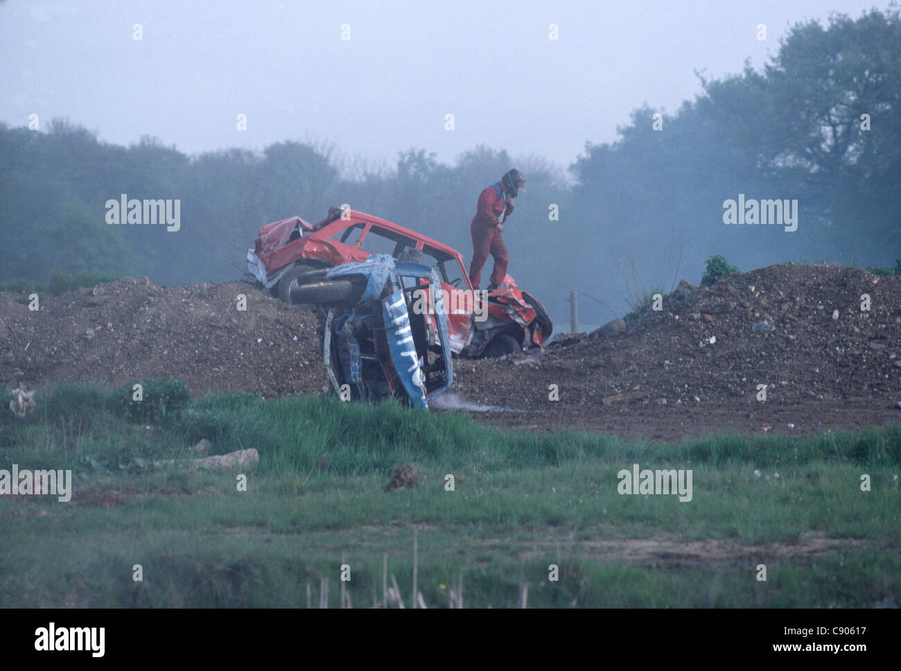 Banger racing, Prestwood, Buckinghamshire Stockfoto