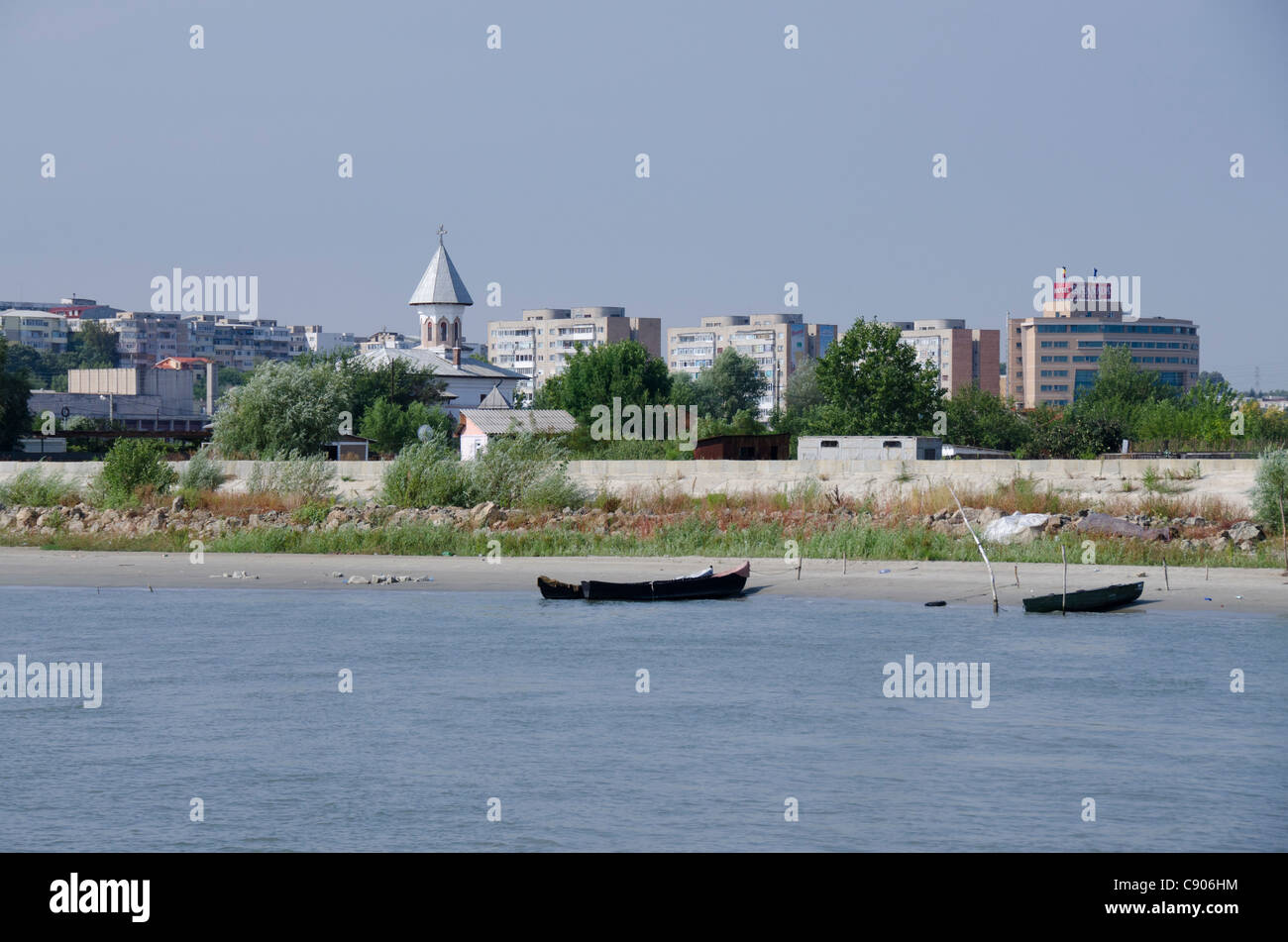Rumänien, Constanta. Landschaft und Umgebung: Dobrudgea entlang der Donau-Delta, in der Nähe der Stadt Tulcea. Stockfoto