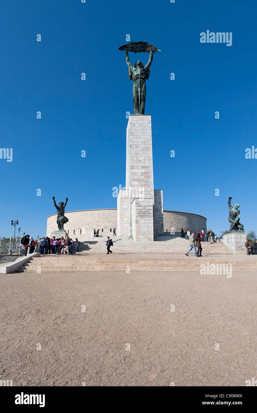 Liberation Monument auf Gellértberg, Budapest Stockfoto