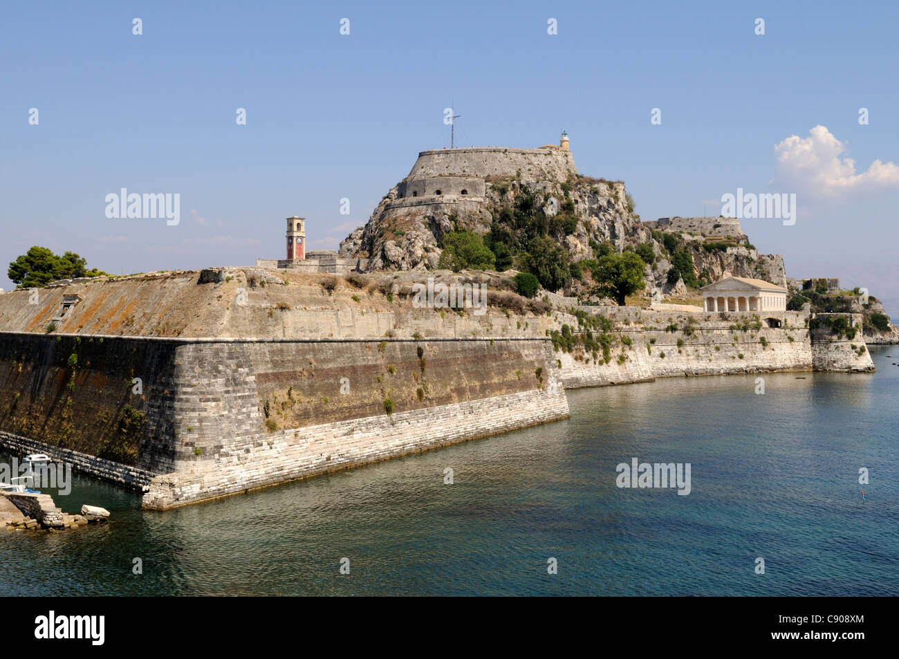 Korfu-Stadt alte venezianische Festung Korfu Griechenland Stockfoto