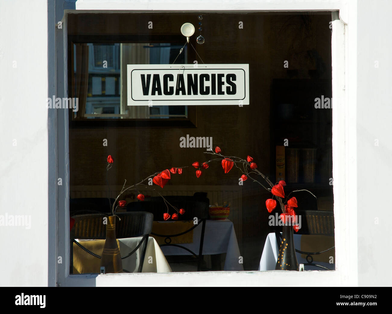 Zimmer in einem kleinen Gästehaus in Ambleside, Nationalpark Lake District, Cumbria, England UK Stockfoto