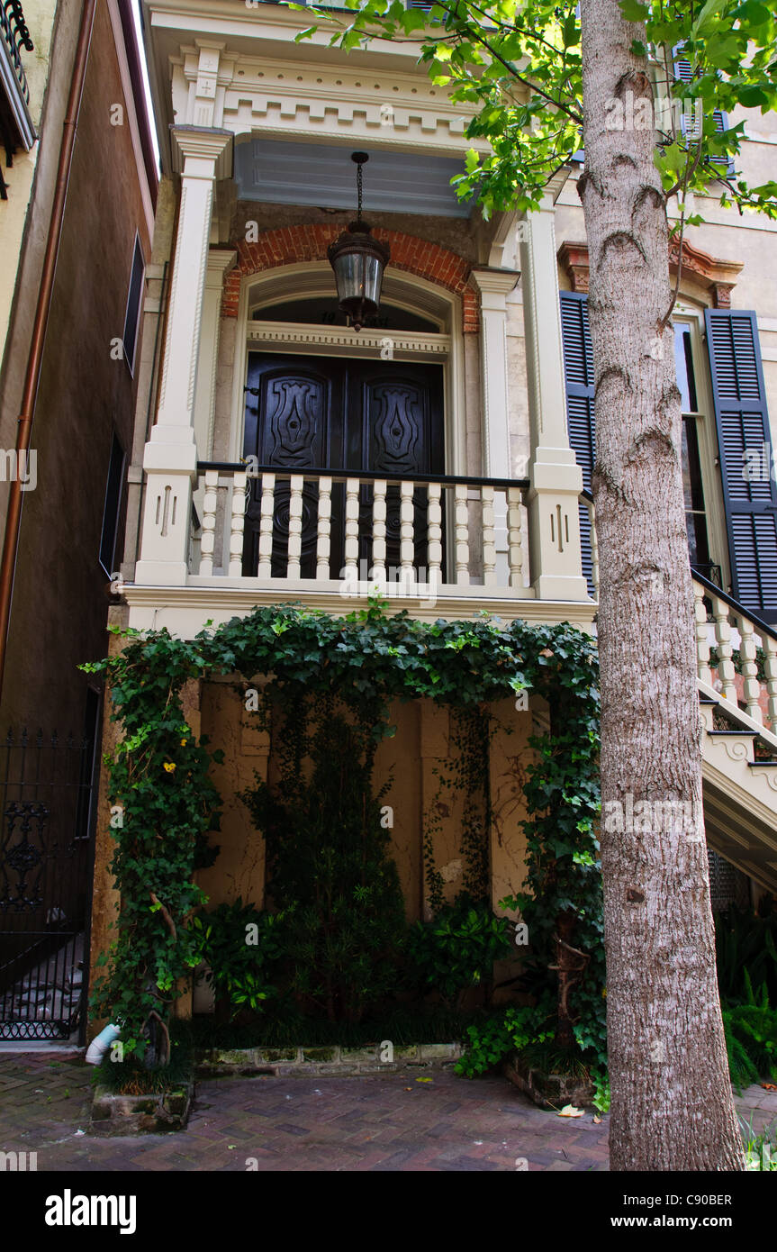 E. Gordon Street, Altstadt, Savannah, Georgia Stockfoto