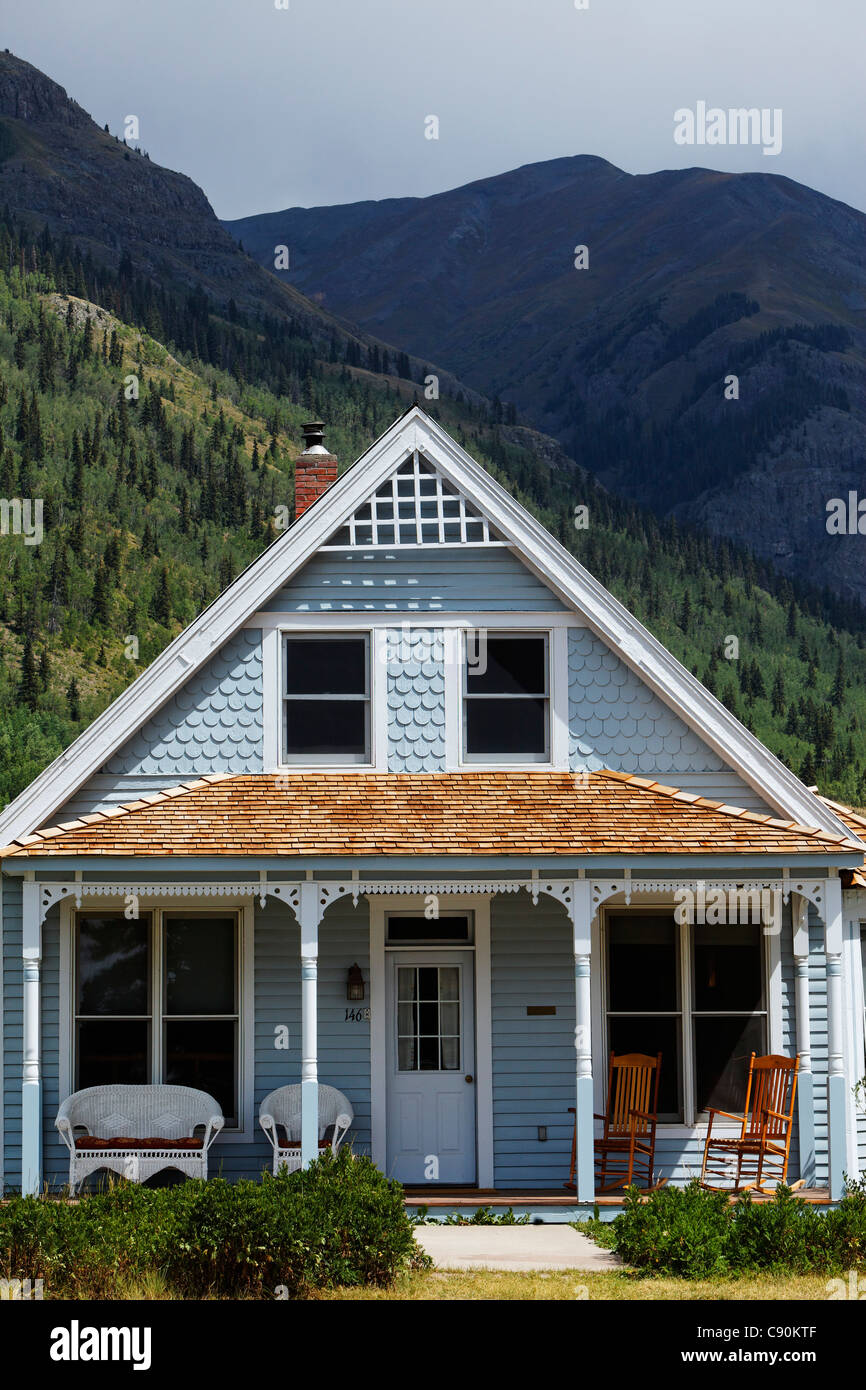 Ein Privathaus in Silverton, Colorado, USA, Nordamerika, Amerika Stockfoto