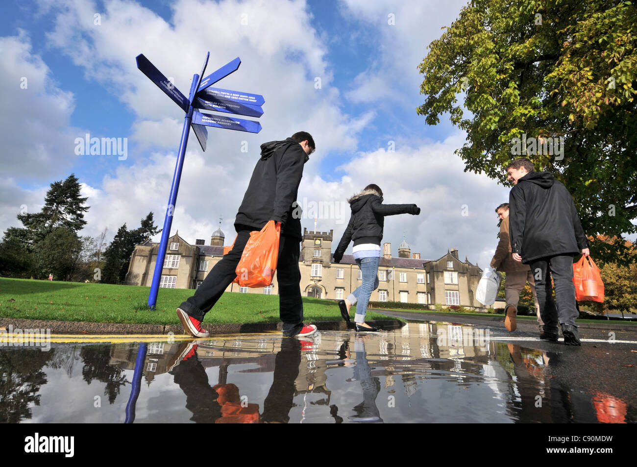 Universität von Wales, Lampeter, älteste Universität in Wales, Süd-Wales, Wales, Großbritannien Stockfoto