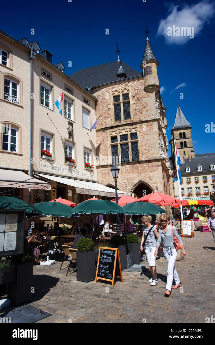 Echternach, die älteste Stadt in Luxemburg Stockfoto