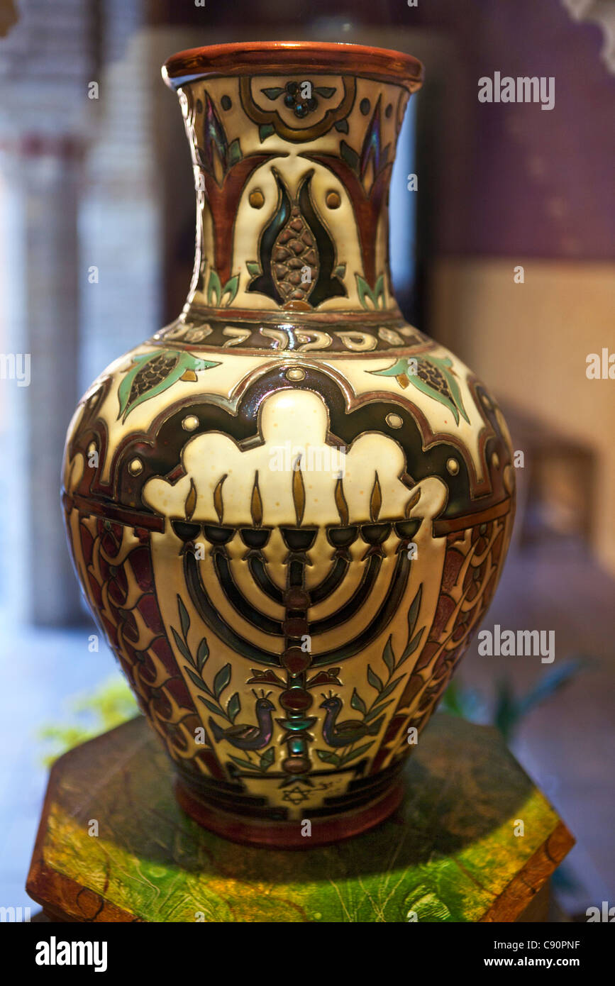 Artefakt, Casa de Sefarad (Jüdisches Museum in einem ehemaligen jüdischen Synagoge), Altstadt, Cordoba, Spanien Stockfoto