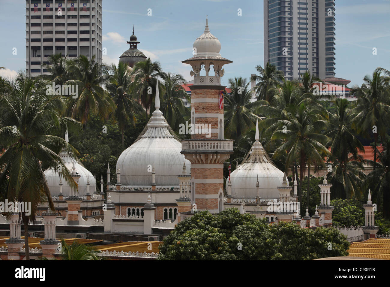Moschee Masjid Jamek in Kuala Lumpur, Kuala Lumpur, Malaysia, Asien Stockfoto