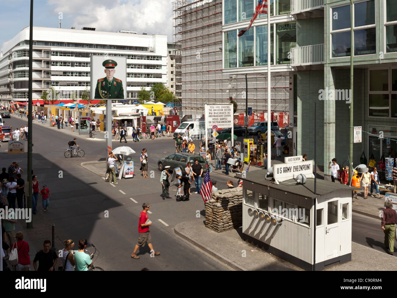 Checkpoint Charlie bekanntesten Berliner Mauer Grenzübergang zwischen