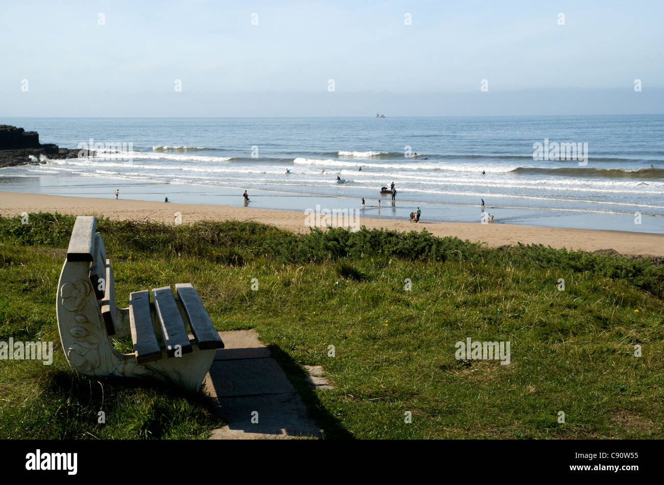 Rest Bucht Porthcawl Glamorgan Südwales Stockfoto